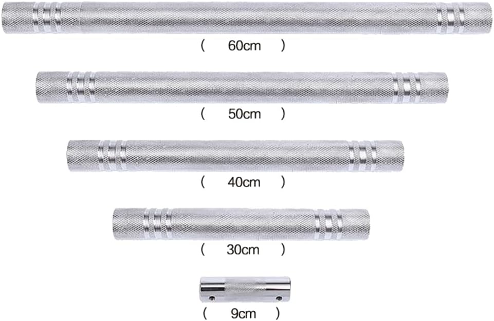 Dumbbell Connecting Rod 40Cm Threaded Dumbbell Coupler for Strength Training with Steel Construction