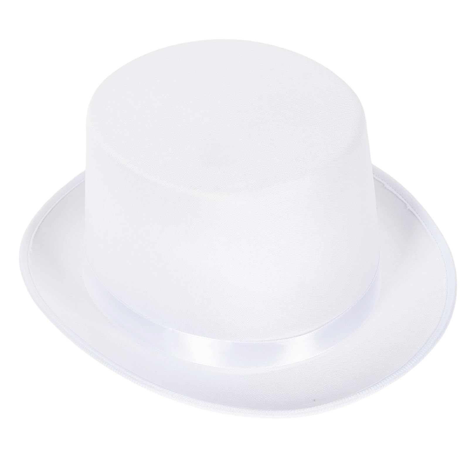 Velorique Top Hat for Men Women Adult, Magician Victorian Pilgrim Theatrical Clown Bowler Tailcoat, Cosplay Costume