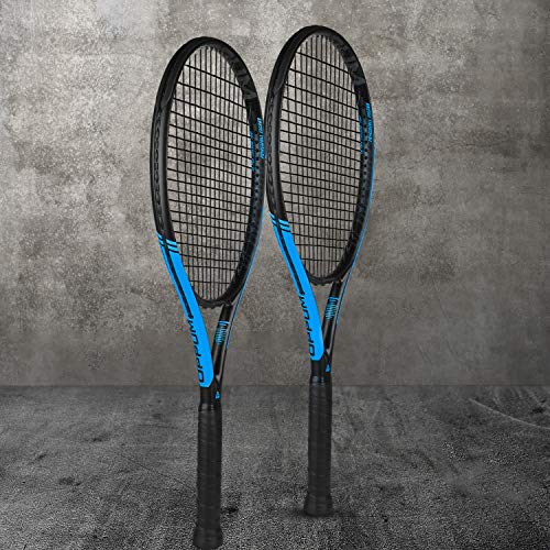 oppum New Graphene Ultra Carbon Pro Tennis Racket, 360 Super Light Speed Team Tennis Raccquet (Graphene Racket PRO-2000 (Black Blue), 4 3/8) - Thumbnail 7