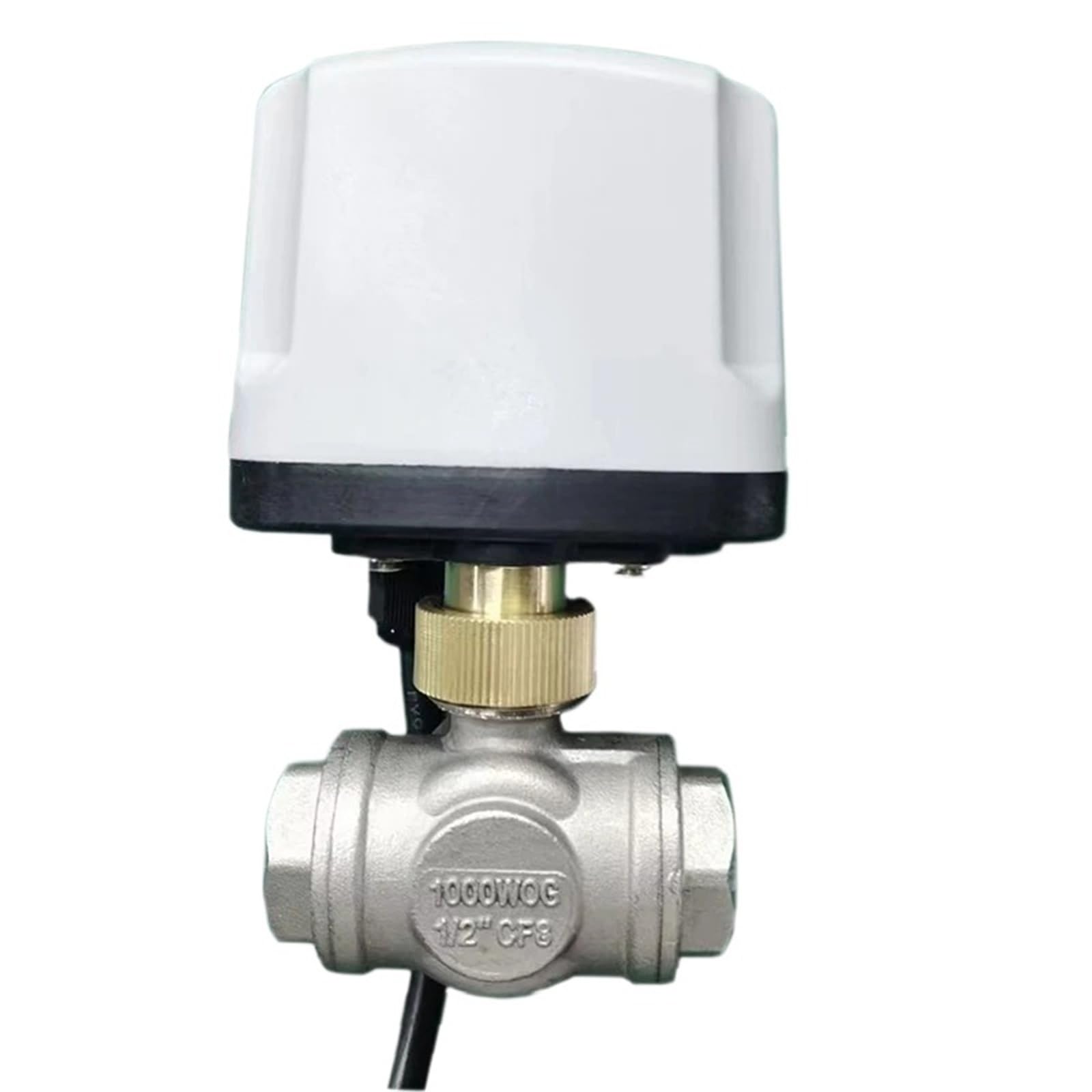 Vanne motorisée 3 voies DN15 inox 304 T type 12V CR04 IP65