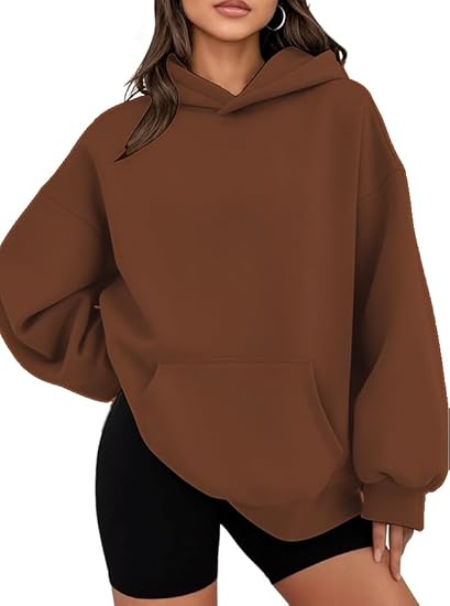 Hoodies for Women Oversized Trendy Sweatshirts Pullover Fleece Long Sleeve Sweaters Winter Outfits Y2k Clothes