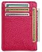 Zhoma RFID Blocking Wallet Slim Front Pocket Leather Card Holder with ID Window - Rose