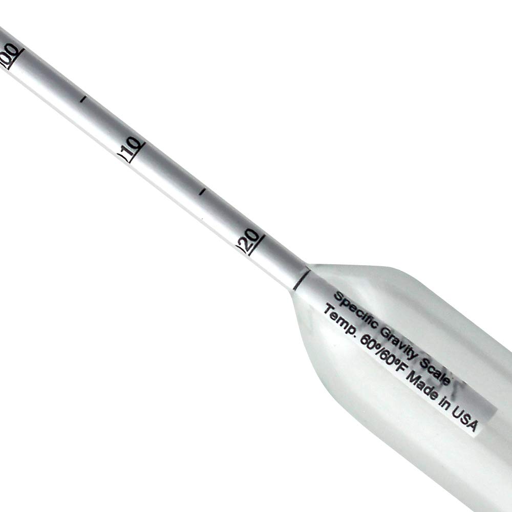 Precision Proof Hydrometer 75/95% X 0.2% IRS Series K with NIST Traceable Certificate