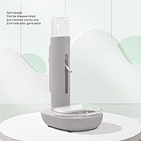 Vista 8 de Firlar Dispensador de agua de pie para mascotas, 23.0 fl oz, alimentador automático desmontable para mascotas, cuenco de pie para gatos y perros
