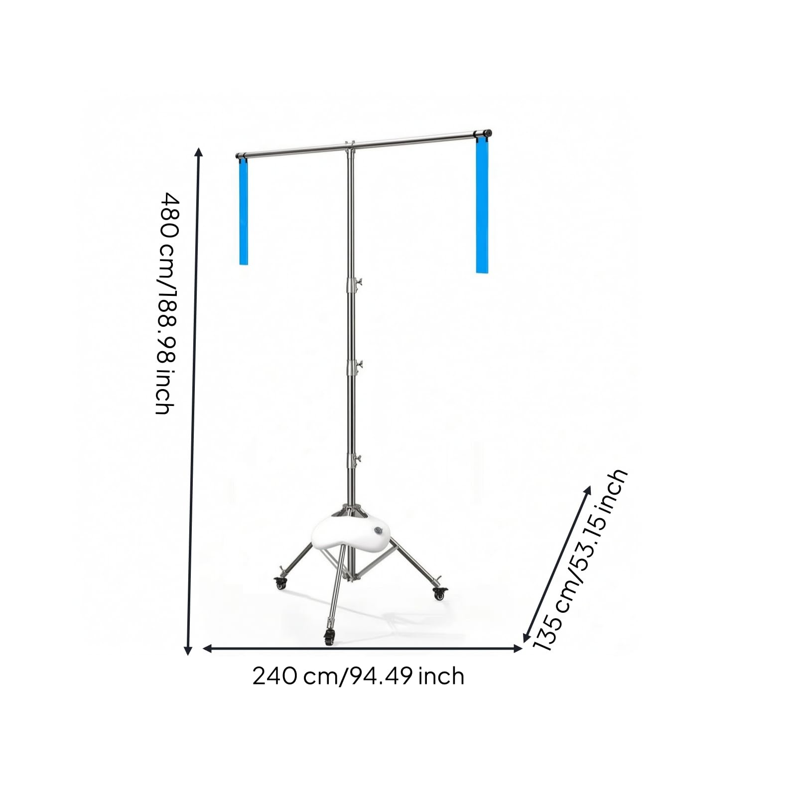 perfk Équipement Dentraînement Badminton avec, Modèle Phare pour Double, Entraîneur De Badminton 4,8 M, Sac D Eau 7 Kg, avec roulettes, Sac De Rangement Inclus