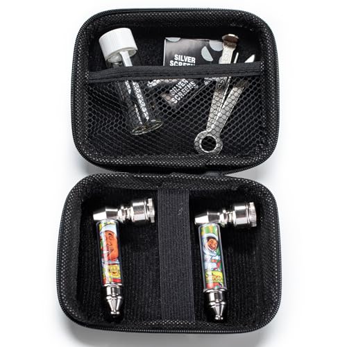 SPIPER Tobacco Pipe Set –Portable Detachable Smoking Pipe, Travel Pipe Kit with Glass Bottle, Steel Tool & Carbon Fiber Pouch, Compact Pipe Accessories Gift Set - Image 2