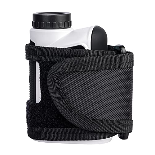 KINGSWELL Magnetic Rangefinder Universal Strap, Adjustable Securely Golf Wrap Mount Holder for Carts' Rail Bar Frame (Black)