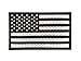 SUVIYA 3x5 Large Black Reflective US USA American Flag Patch Tactical Vest Patch (5" Width x 3" Height)