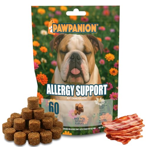 Image of Dog Skin Support Soft Chews with Colostrum, 60 Count | Colostrum, turmeric, probiotics, prebiotics and omega fatty acids support seasonal skin comfort and immune balance.