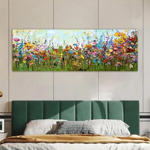Peintures à fleurs One Piece KEBIA toile 50x150 cm pour salon moderne
