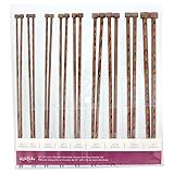 Knit Picks Straight Single Point Wood Knitting Needle Set US 4-11 (Rainbow 10