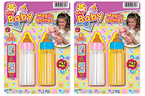 JA-RU Magic Baby Doll Milk & Juice Bottles Set 2Packs-701-2s