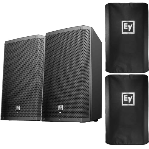 Clutch (2) Electro-Voice ZLX-15BT 15? Powered Bluetooth Loudspeakers with Covers Package