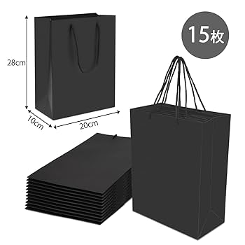 Amazon | TOPtoper 紙袋 手提げ袋 ギフトバッグ 厚手タイプ 縦型