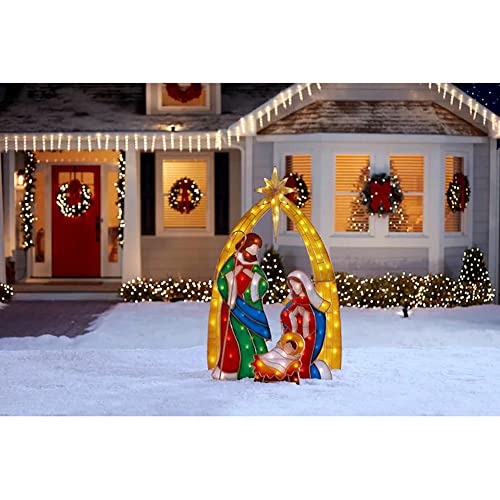 Kvsert Nativity Scene King Acrylic Outdoor Lawn Decoration Led Floor Insert Decoration #TOP2
