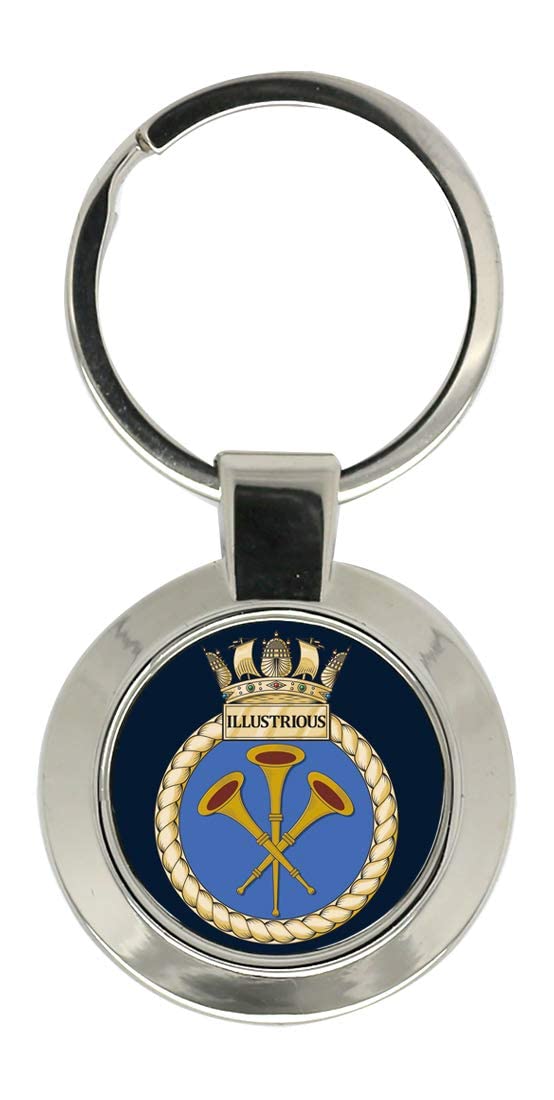 Giftshop UK HMS Illustrious, Royal Navy Key Ring