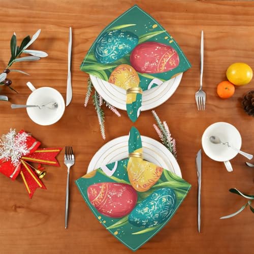 Servilletas de Tela Qilmy Happy Easter Set de 4 miniatura 4