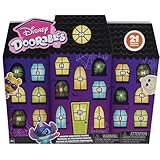 Disney Doorables Halloween Advent Calendar, 21 Surprise Figures with Glittery Eyes, Ages 5+