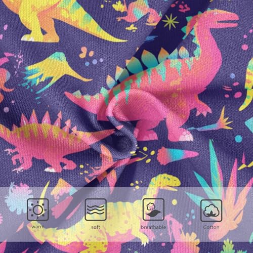 Wusikd Dinosaur Bright Girls' Underwear Cotton Girls Briefs Soft Toddler Underwear 2T3