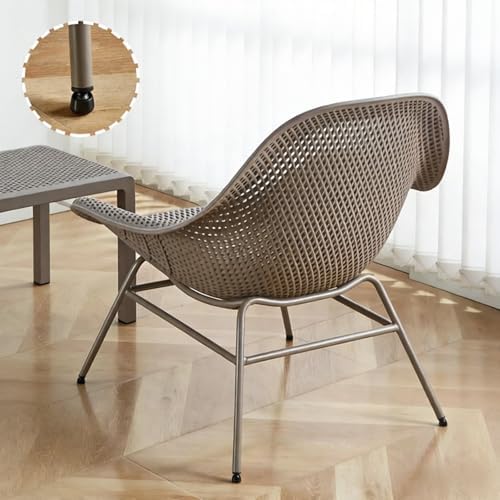 Modern Outdoor Dining Chair, Contemporary Accent Lounge Chair for Kitchen, Patio & Indoor Use (23.62"x23.62"x30.31") - Stylish Comfort for Home & Garden