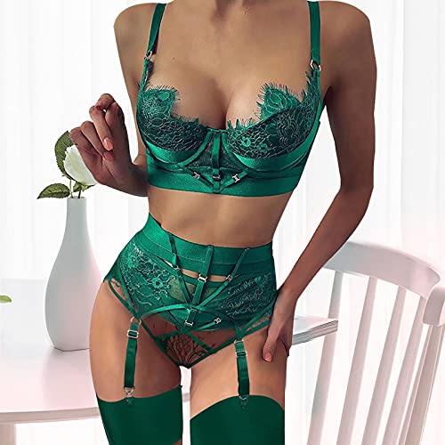 Sous-vêtement érotique léopard en maille transparente et dentelle fine - 2