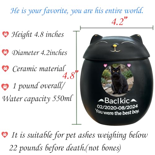 Generic Custom Cat Urn,Pet Urn,Pet Urns For Cats,Pet Cremation Urn,Cat Urns For Ashes,Urns For Cats,Pet Urns For Cats Ashes,Ceramic Urn,Handmade Custom Personalized thumb #3
