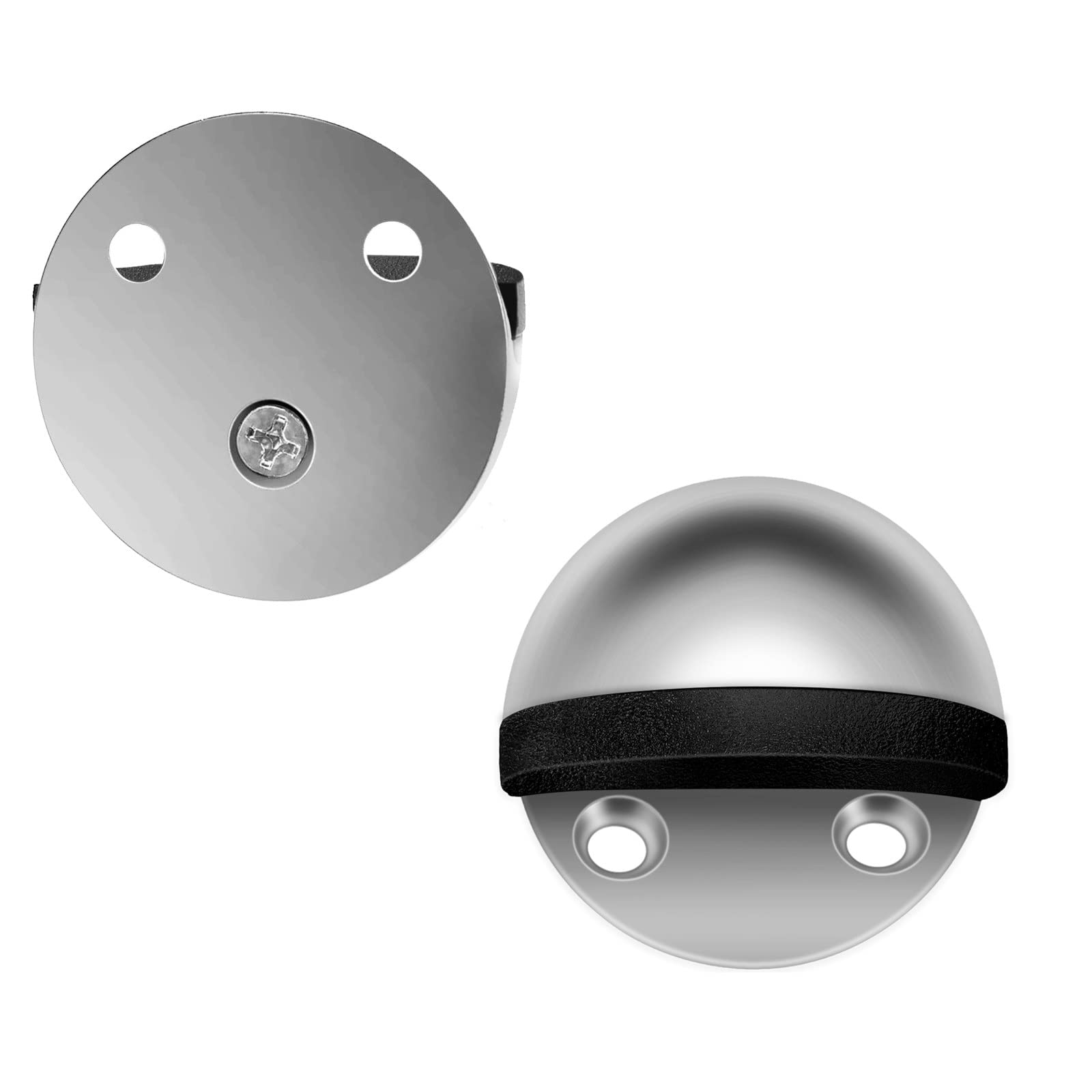 Door Stopper 4 Pack, Floor Door Stops Stainless Steel No