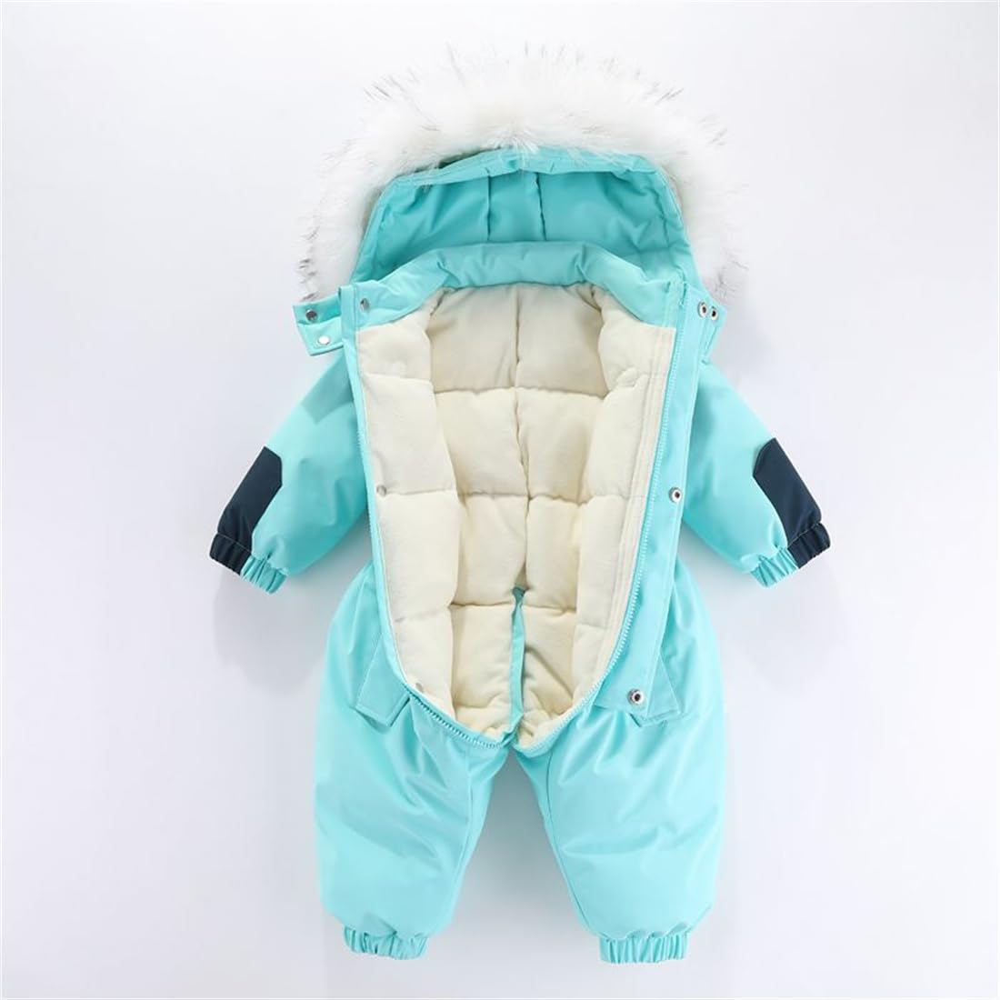 JELEUON Unisex Baby One-Piece Snowsuits Ski Suits Snowsuits Ski Suits Winter Windproof Romper Jackets Jumpsuits