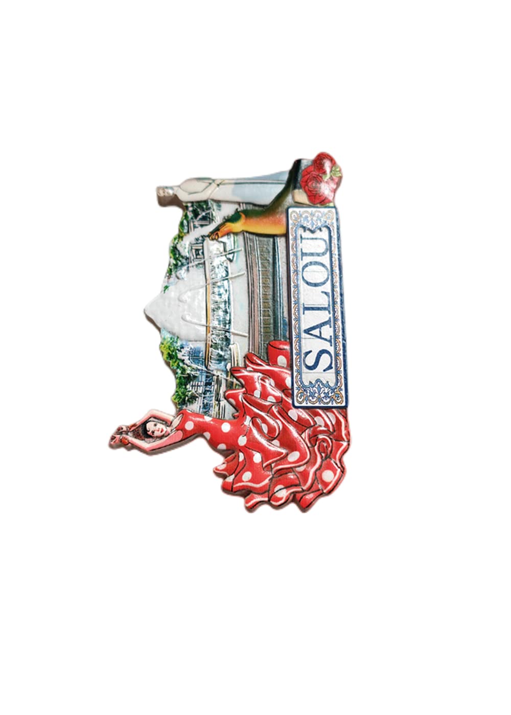 Salou Spanje Houten 3D Koelkast Magneet Stad Reizen Souvenir Leuke Koelkast Stickers Thuis Keuken Decoratie
