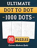 Ultimate Dot to Dot 1000 Dots: Connect The Dots For Kids And Adults | Hard Puzzle | Extreme Game For Children | Brain Activity Book | Logic Trace ... Activities | Animals | Scenes | Objects