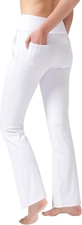 Cifupy Bootcut Yoga Pants for Women with Pockets High Waisted Workout Pants for Women Bootleg Yoga Pants 4 Way Stretch Pants