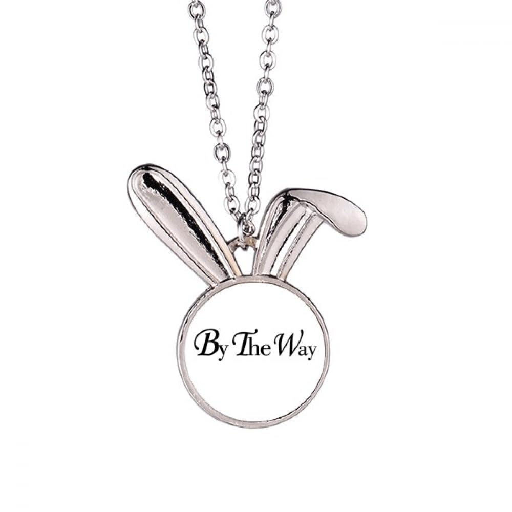 Collier pendentif lapin By The Way une idée cadeau originale avec son message - 5