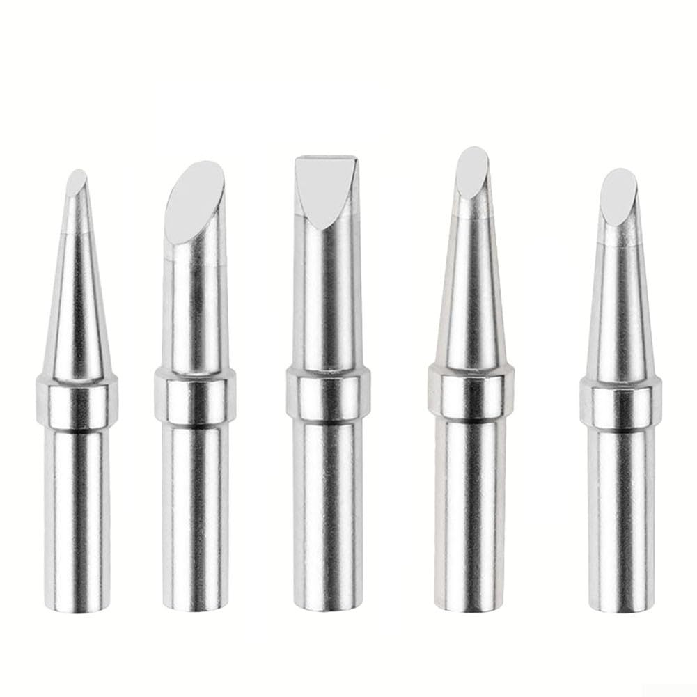 ET 5-Piece Soldering Iron Tip Set – Oxygen-Free Copper, Compatible With Weller WE1010NA, WESD51, WES50/51 & PES50/51 Stations