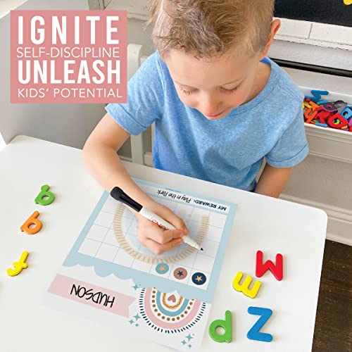 Hadley Designs Sticker Chart for Kids Behavior at Home - Sticker Reward Chart for Kids, Star Charts for Toddler, Star Charts for Good Behavior, Boho School Reward Stickers for Classroom Incentives — view 6