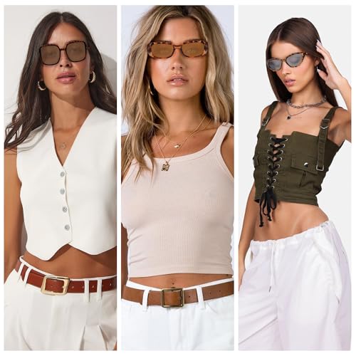 Sunglasses Womens Trendy Oversized Square Rectangle Oval Cat Eye Sunglasses for Women Tortoise Shell Summer Essentials Beach Accessories Vacation Streetwear Retro Lentes De Sol Para Mujer 20252