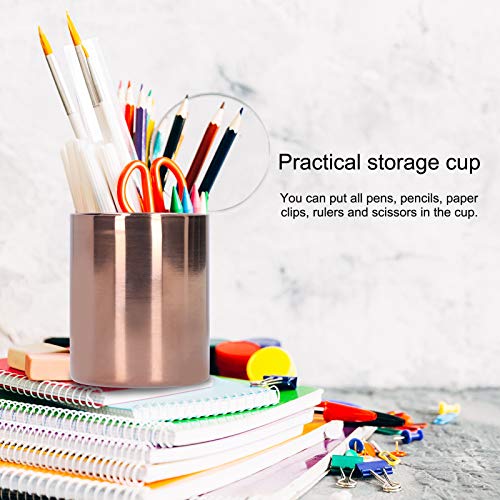 Copo de armazenamento, organizador de mesa prático de alta qualidade, porta-canetas redondo, porta-e