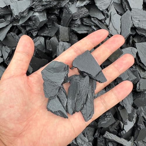 Image of Natural Rocks Slate Stone 1-2.5 Inches Decorative Rocks for Miniature Landscaping,Fairy Gardens,Bonsai,DIY Crafts, Aquariums & Reptile Terrariums-2lb
