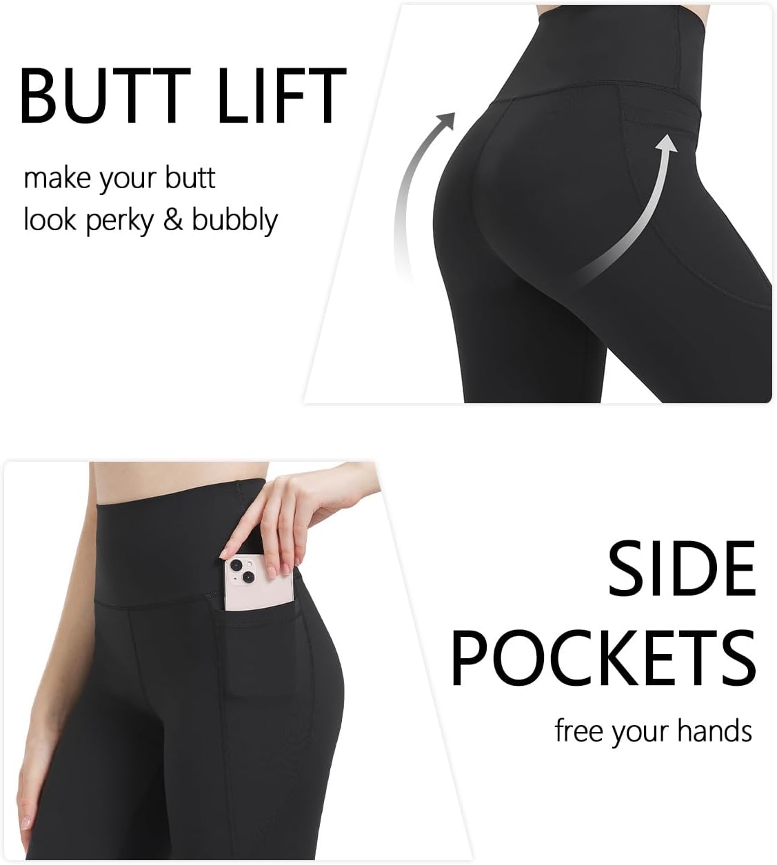 Zylioo Tall Leggings Tummy Control,Long Yoga Leggings for Tall Ladies,High Waisted Leggings with Pocket,Athletic Leggings - Image 5