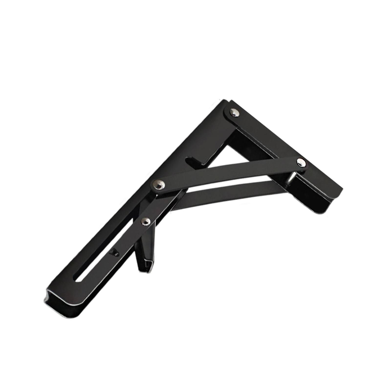Stainless Steel Foldable Wall Shelf Bracket Floating Triangular Brackets Wall Mounted Space Saving Storage Shelf Stainless Steel Foldable Bracket