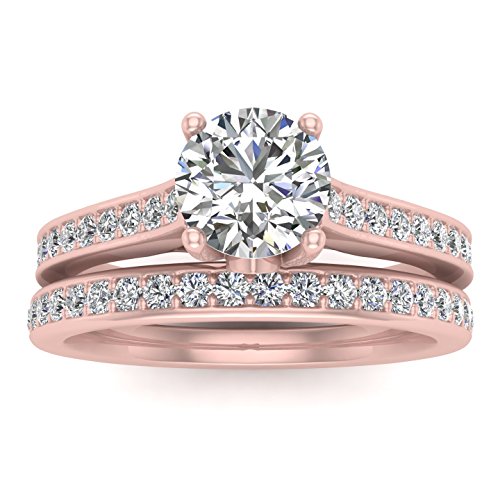 5/8ctw Diamond Bridal set in 10k Rose Gold (10K Gold,