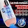 Mini Masseur Masturbateur pour Homme (Vagin et) Realiste Langue Toy Hommes Ventouse Jouet Femmes T Shirt Hommes G40W-3 #3