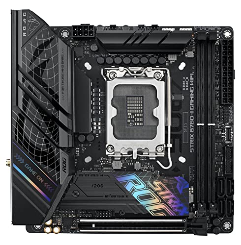 ROG STRIX B760-I GAMING WIFI Intel® B760 LGA 1700 Scheda madre mini-ITX, DDR5, PCIe 5.0 x16 SafeSlot, 2 slot PCIe 4.0 M.2, 2.5G Ethernet, USB 3.2 Gen 2x2 Type-C®, AEMP II, Aura Sync RGB - Scheda madre - Immagine 1