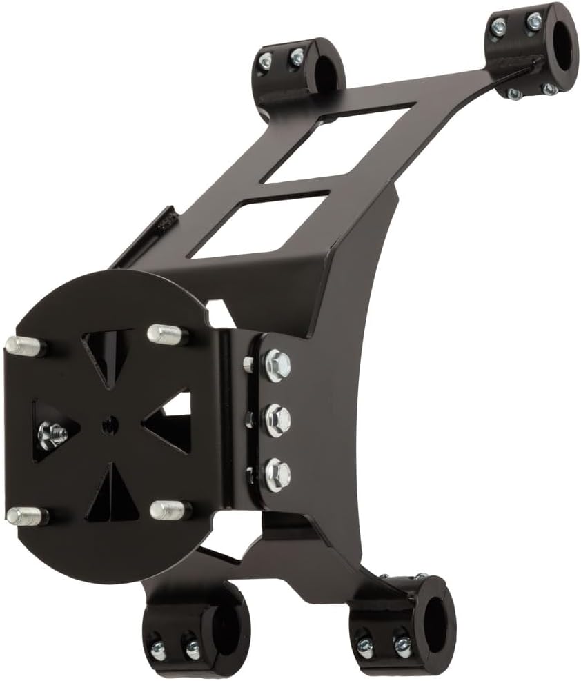 Tusk UTV Spare Tire Carrier Rear Mounted Heavy-Duty Adjustable to Wheel Offset Compatible with Yamaha Wolverine RMAX4 1000 Compact 2021-2026
