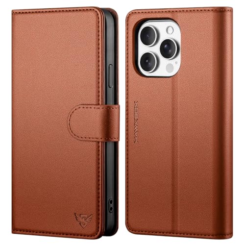 HawkBox for iPhone 13 Pro Wallet Case with Card Holder,Light Brown by HawkBox - Used condition - US$12.43