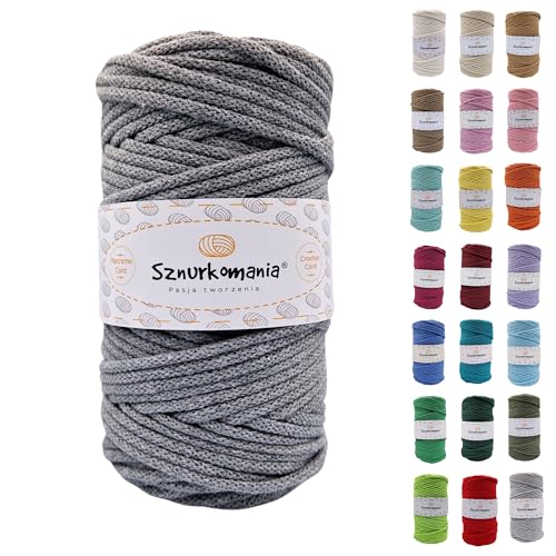 Cordoncino / 5 mm / 100 metri /filo di cotone con anima in poliestere / filato macramè /spago