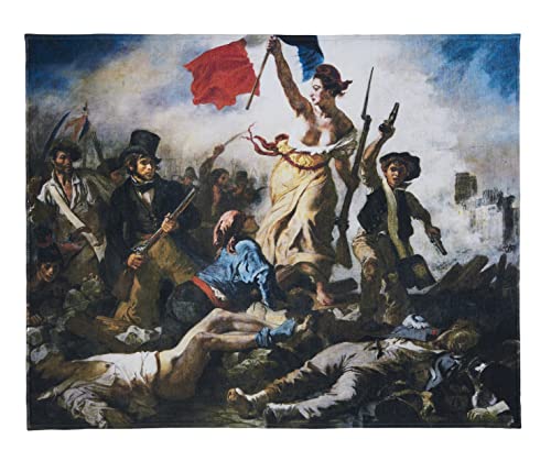 Musearta BT-ED-LP-V424226 Unisex Beach Towel with Liberty Leading The People by Artist Eugène Delacroix Cotton 120 x 150 cm - Image 2