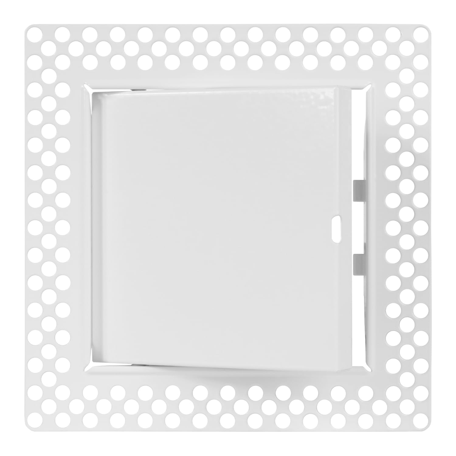 Repa Market 127x127mm (Cut-Out) Plasterboard Access Panel – White Galvanised Steel Inspection Hatch for Plasterboard Wall or Ceiling, Paintable Access Hatch - Removable Door and Flush Plaster-In Frame