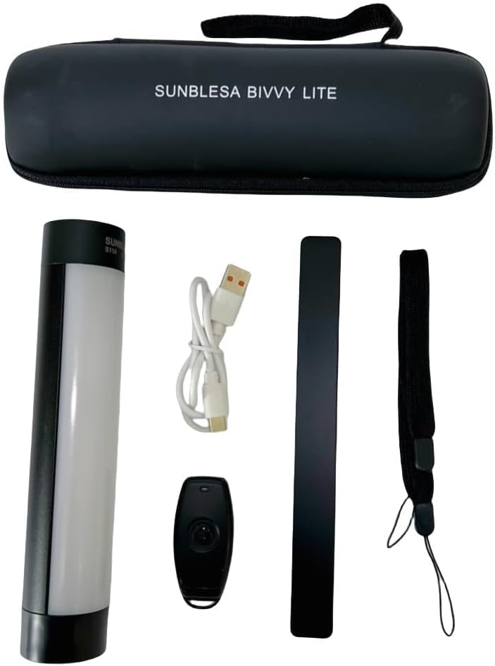 SUNBLESA Rechargeable Bivvy Light with Remote Control, Magnetic Waterproof Carp Fishing Light, Multi Colour LED Camping Lantern, USB-C Power Bank for Night Fishing, Camping & Outdoor Use