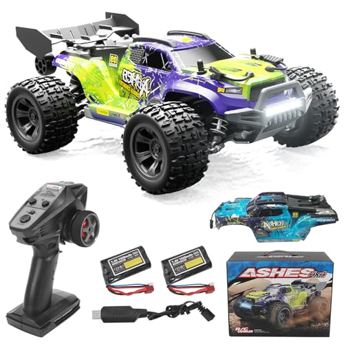 GAMRUXI 1:18 Scale 4WD High-Speed RC Car, 25 MPH Off-Road Remote Control Truck for Adults & Teens - All Terrain Electric Vehicle with 2 Rechargeable Batteries & 2.4GHz - Gift Idea (1:18 Scale)