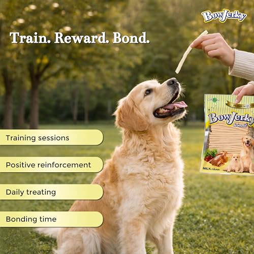 Image of Premium Chicken & Milk Dog Treats 800gm High Protein Dog Treats for Training & Reward Healthy Dog Snacks Nutrient Rich Jerky Sticks for Puppies Adults Senior Dogs All Breeds